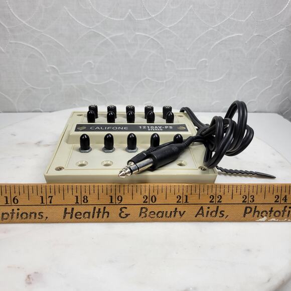 Califone Position Stereo Junction Jackbox 1210AV-PS White Portable - Picture 8 of 16